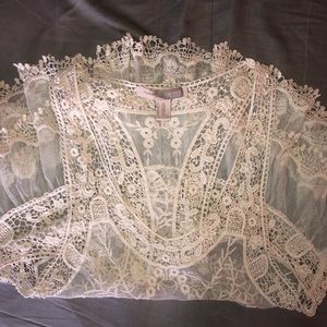 F21 crotchet tank or swim cover up